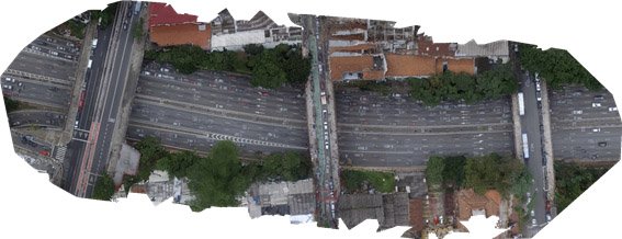 Vôo para início de obras